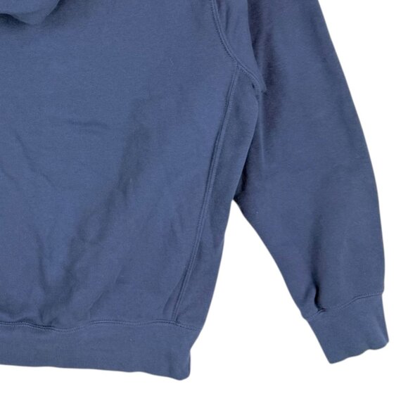 Nike Mens Pullover Navy Blue Hoodie Sweatshirt Size Large Logo Drawstring Pocket - Picture 6 of 10